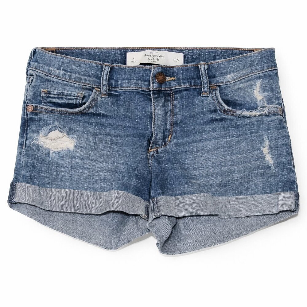 ABERCROMBIE & FITCH Distressed Jean Shorts Size 4